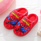  Home Shoes Slipper For Childrens Boy Spiderman Winter Warm Cotton Blue Non-slip Indoor Floor Shoes For Kids Mart Lion - Mart Lion