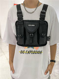 Men's Bag Casual Tactical Vest Bag Male Leisure Chest Bags Trendy Shoulder Chest Phone Purse Men's Fanny Pack Mart Lion   