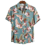 Summer Men's Beach Hawaiian Shirts Casual Vacation Street Short Sleeve Street Shirts Tops Mart Lion E588489A XXL China