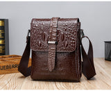  Luxury Vintage Man's Shoulder Bag PU Leather Solid Soft Style men's Messenger Crossbody Bags Casual Handbag Mart Lion - Mart Lion