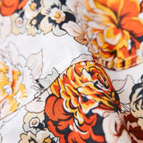 Camisa Flores Hombre For Men's Dress Shirts Designer Vintage Clothes Long Sleeve Floral Print Camisa Social Formal Mart Lion   