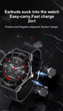 T20 Smart Watch TWS Earbuds 2 In 1 HIFI Stereo Wireless Headset Music Play Combo Bluetooth Phone Call Men Sports Smartwatch  MartLion