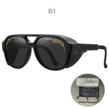 UV400 Vintage Sunglasses Men's Women Retro Sun Glasses Steampunk Goggles Outdoor Sports Running Cycling Eyewear Mart Lion B1  