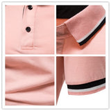 Pink Polo Manche Courte Homme Men's Summer Luxury Social Busines Camisa Polo Masculina Men's Golf Shirt Camisetas Top Mart Lion   