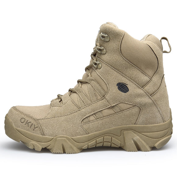 men's Military Leather Boots Special Force Tactical Desert Combat Outdoor Shoes Ankle Mart Lion 1705-sand 40 