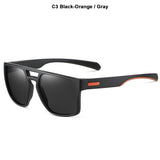 JackJad Outdoors Sports Square Shield Style Polarized TR90 Sunglasses Men's Women Brand Design Shades 3045 Mart Lion C3 Polarized 