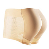 Jockmail Men's Padded Shapewear Hip Enhancer Butt Lifter Boxer Briefs Enhancing Underwear Control Panties Underpants Fake Ass Mart Lion 688Beige M 