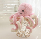 [TML] Super Lovely Simulation octopus Pendant Plush Stuffed Toy soft Animal Home Accessories Doll Children baby Gifts Mart Lion 18cm Pink 