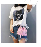  Small Bag Female Summer Trendy Messenger Bag Chain Shoulder Small Fresh Embroidered Mini Bucket Bag Mart Lion - Mart Lion