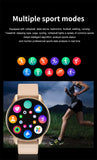Smart Watch Round Waterproof Smartwatch Men's Women Fitness Tracker Blood Pressure Monitor for Android IOS Smart Clock Mart Lion   