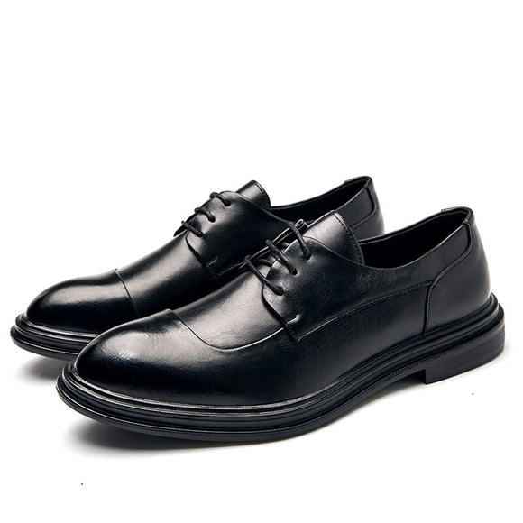 Men's Dress Shoes Classic Formal Split Leather Elegant Sapato Social masculino Mart Lion   