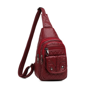 Women Bags Crossbody Designer Messenger Ladies Chest Small Girls Shoulder Pu Handbag Mart Lion Red 17cm8cm27cm 