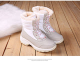 Women Snow Boots Winter Warm Shoes Outdoor Waterproof Non-slip Plush Casual Shoes Ankle Winter With Thick Fur Mart Lion   