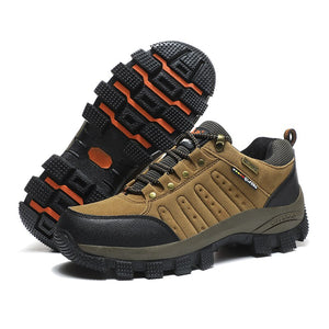 Men's Hiking Shoes Outdoor Anti Slip Hiking Boots Trekking Lace-Up Mountain Climbing Mart Lion Brown Eur 36 