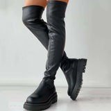 Platform Thigh High Boots Slim Chunky Heels Over The Knee Women Party Shoes Mart Lion Long Black 35 