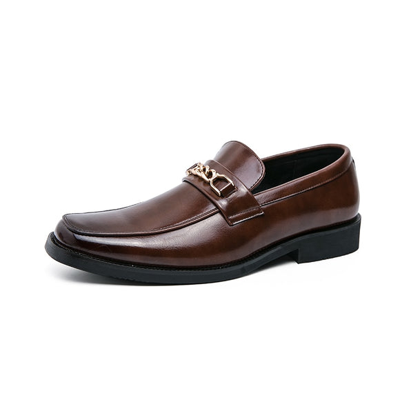 Men's Leather Casual Shoes Luxury Boat Sneaker Loafer Design Black Dress Mart Lion brown 38 