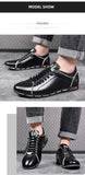 Autumn Men's Sneakers Shoes Winter Casual Solid Leather Shoe Sport Flat Round Toe Light Breathable Mart Lion   
