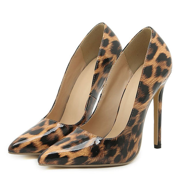 Liyke Leopard Grain Shoes Women Pumps Pointed Toe Slip-On Slingback High Heels Party Stiletto Mules Mart Lion Leopard grain 35 