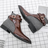 Ankle Boots Fashion Men Shoes Top Quality Zipper Men Leather Comfortable Casual Boots - MartLion