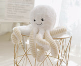 [TML] Super Lovely Simulation octopus Pendant Plush Stuffed Toy soft Animal Home Accessories Doll Children baby Gifts Mart Lion 18cm White 