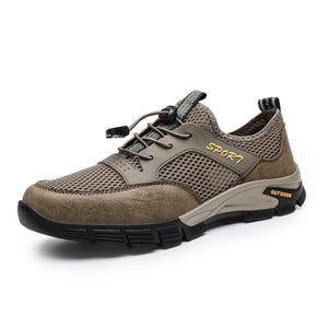Outdoor Men's Hiking Shoes Anti Slip Sole Breathable Walking Footwear Sneakers Mart Lion 38  