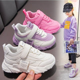 PU Leather Baby Girls Shoes Sport Running Kids Sneakers Tennis Breathable Children Casual Shoes Walking Sneakers  Mart Lion
