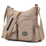 Luxury Handbags Women Bags Designer Waterproof Nylon Cloth Crossbody Large Capacity Lady Shoulder Tote Mart Lion Apricot  NB101  
