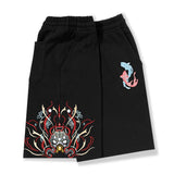Embroidered Men's Shorts  Exquisite Casual Shorts Sports Style Fitness Workout Men's Pants Mart Lion   