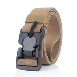 Men's Military Tactical Belt Quick Release Magnetic Buckle Army Outdoor Hunting Multi Function Canvas Nylon Waist Belts Strap Mart Lion Auburn China 45to47inch