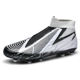 Breathable Mesh Men's Football Shoes TF/FG High-Level Socks After Wear-Resisting Football Sneakers Mart Lion see chart 2 39 