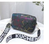 Women Bags Rhombus Ribbon Camera Small Square Bag Casual Mobile Phone Bag Small Mart Lion   