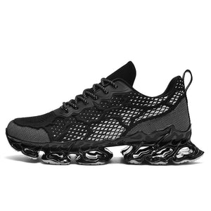 Men's Free Running Shoes All-match Blade-Warrior Sneakers Mesh Breathalbe Jogging Athletic Sports Mart Lion 223black 7 