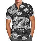 Summer Men's Hawaiian Shirts Psychedelic Mushroom Print Loose Short Sleeve Party Beach Shirts Mart Lion MOGU17 US SIZE XL 