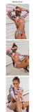 Padded Bikini Set Women Vintage Swimwear Print Leopard Sunscreen Swimsuit Beach Suit Bathing Suits Mart Lion   