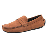 Men Handmade Loafers Casual Shoes Sneakers Driving Walking Casual Loafers Male Sneakers Mart Lion Brown 39 