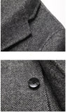 Handmade Double-Sided Wool Men's Suit Herringbone Wool Suit Casual Suit Coat Mart Lion   