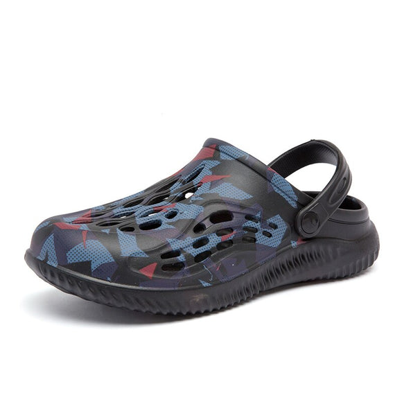 Summer Men's Slippers Platform Outdoor Sandals Clogs Beach Vacation Slippers Flip Flops Soft  Slides Casual Shoes Mart Lion Black 40 