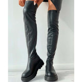 Platform Thigh High Boots Slim Chunky Heels Over The Knee Women Party Shoes Mart Lion   