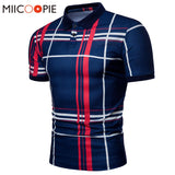 Men's Plaid Polo Shirt Summer Luxury Breathable Classic Casual Tops Short Sleeves Tee Shirt Brands Jerseys Camisa Masculina Mart Lion   
