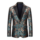 Men's Blazer Casual Steampunk Jacket Luxury Art Print Terno Social Masculino Homme Mart Lion 215 Asian L 55kg-63kg 