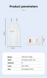 120W USB Charger Fast Charging For iPhone Samsung Xiaomi Mobile Phone Charger Quick Charge 5.0 QC4.0 Power Adapter USB Chargeur Mart Lion   
