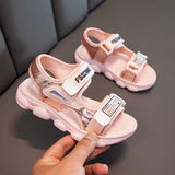 Boys Girls Summer Lightweight Sandals Open Toe Kids Sports Soft Children Beach Shoes Mart Lion pink 26 