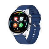 For HUAWEI Smart Watch Men's Waterproof Sport Fitness Tracker Multifunction Bluetooth Call Smartwatch For Android IOS Mart Lion Silver blue  