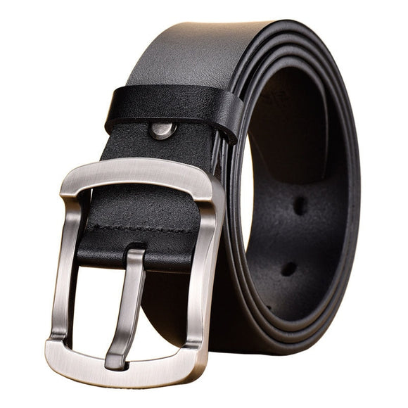  Men's Alloy Pin Buckle Belts for Jeans Leather Luxury Designer Waistband Casual Belt Mart Lion - Mart Lion
