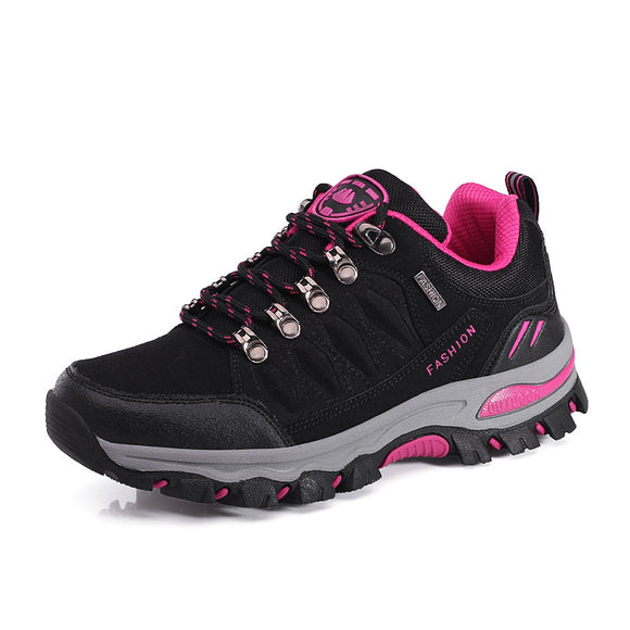 Hiking Boots Women Outdoor Leather Mountain Trekking Shoes Mart Lion BlackRose Eur 35 