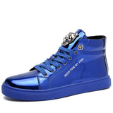 Red Brand Superstar Shoes Men's Luxury Designer Black Sneakers Street High top Skateboard Flats Mart Lion blue B02 39 China