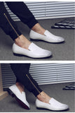 Men Retro Woven Leather Casual Shoes Men's Driving Loafers Light Moccasins Trendy Party Wedding Flats Mart Lion   