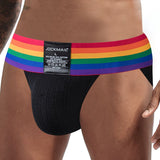 Jockmail Underwear Men's Briefs Slips Penis Pouch Panties Bikini Brief Cueca Gay Hombre Breathable Underpants Rainbow Mart Lion   