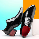 Black Men Shoes Party Lace-up Breathable Red Casual Zapatos De Hombre Mart Lion   