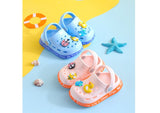 Cartoon Pattern Hole Shoes Children Slippers Boys and Girls Anti Slip Soft Sole Indoor Anti Collision Baby Sandals Mart Lion   